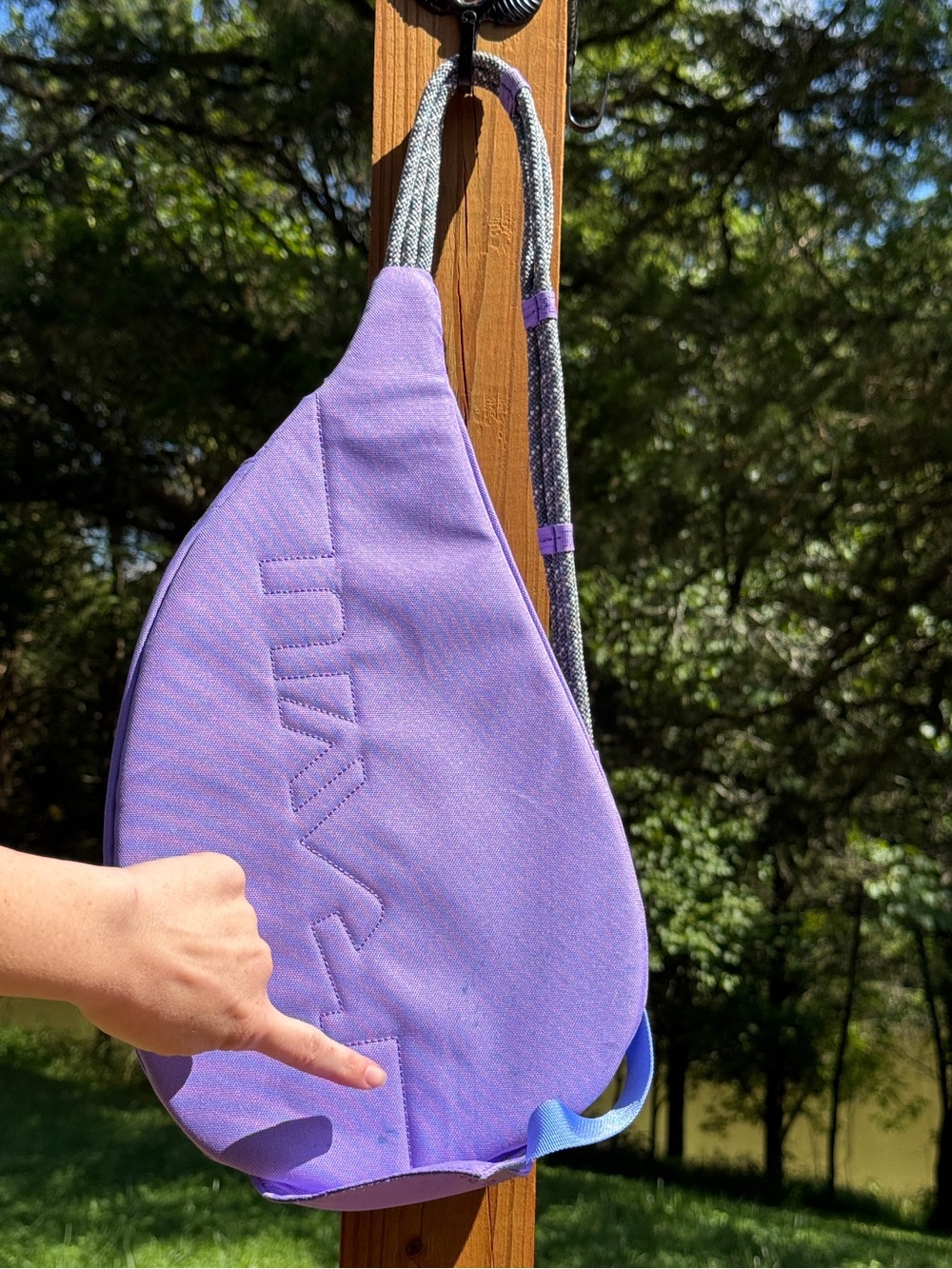KAVU $60 Rope Sling Bag 💜 Lavender Purple - Picture 3 of 10